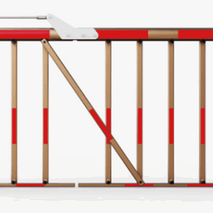 90° Folding Oval Non-punching Two Fence Barrier Arm
